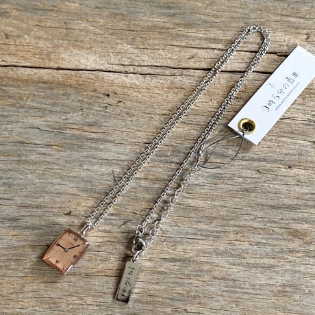antique tonneau dial necklace "ELGIN" 【K0780】