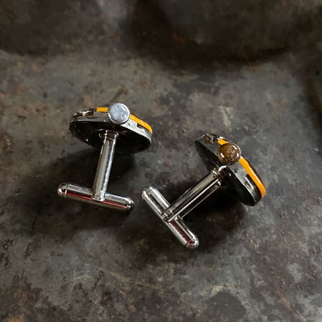 【K0675】antique movement colors cufflinks(ボックス付)
