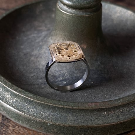 antique dial ring #15 "CITIZEN"【K0885】