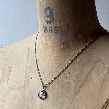 CLOPOA petit necklace emerald green【K0753】