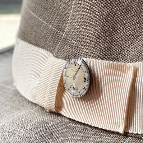 antique dial brooch【K0842】