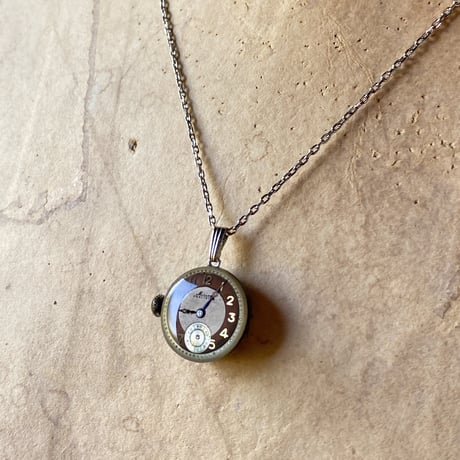 【企画展作品】antique dial&movement necklace【something special/S0009】