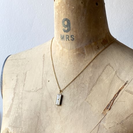 【K0697】 antique dial necklace K18GP