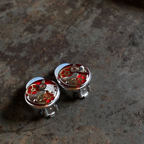 【K0629】 CLOPOA standard earrings red