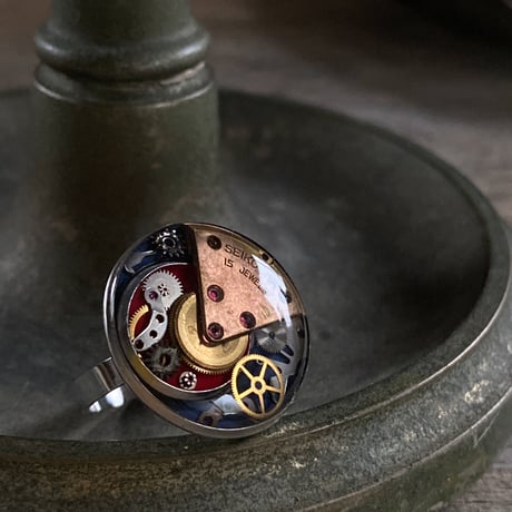 【K0636】 multicolored drops ring large 14号