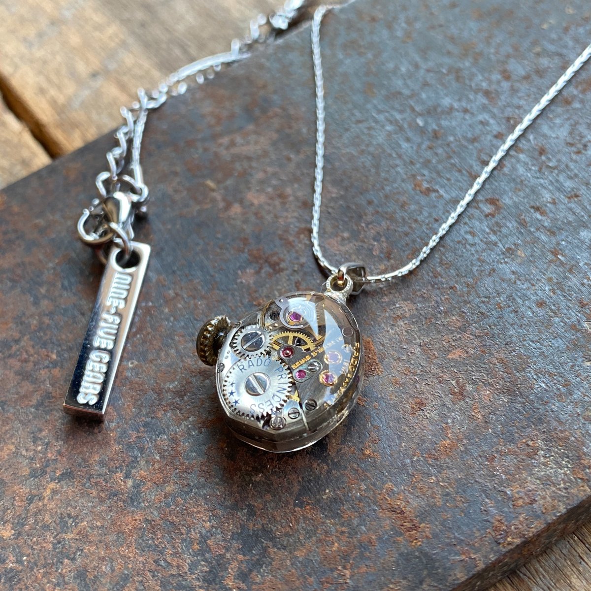 antique movement necklace 