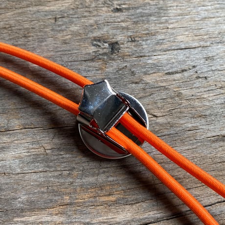 【K0638】 CLOPOA "NINE-FIVE GEARS" looptie necklace orange
