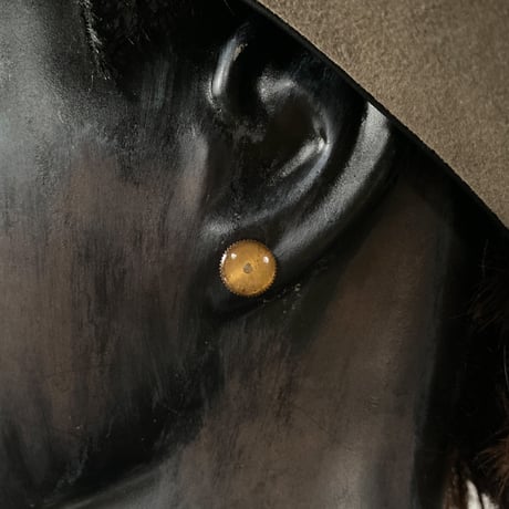 【K0621】 watch parts gear pierced earrings
