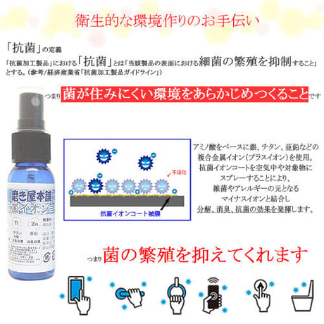 磨き屋本舗の抗菌イオンコート マスク用 30ml