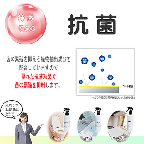 水周り美人 200ml コート剤入り 中性 洗剤 撥水 防汚 消臭 抗菌