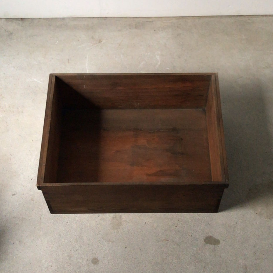 古い木箱 アンティークツールボックス 檜無垢材 48cm 美品 | GobaTools