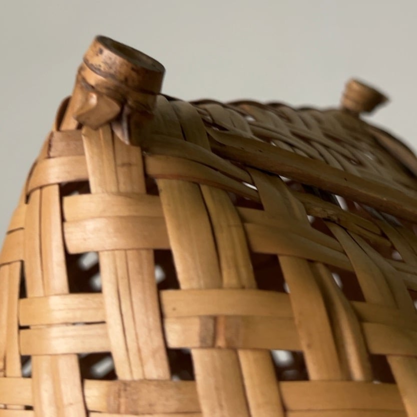 竹籠★アンティーク 壁掛け 古民家 レトロ ナチュラル 湘南スタイル 工芸 粋 竹籠☆アンティーク 壁掛け 古民家 レトロ ナチュラル 湘南