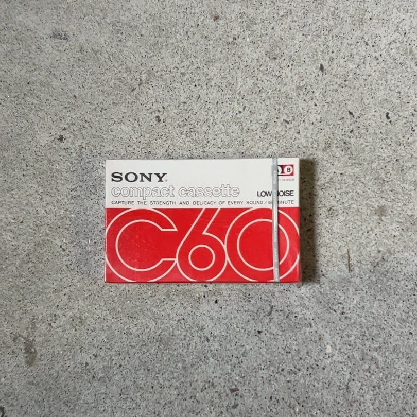 SONY compact cassette C60 赤パケ ソニー ヴィンテージ カセットテ