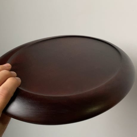 OHNO 大野木工 サンドイッチトレイ3号 幅34cm オーバル型 トレー　楕円盆 くり抜き盆 木工 岩手工芸 中古美品