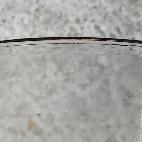 アンカーグラス  タンブラー  CAN  高さ約15cm 島田製作所  無色ややグレー  昭和初期〜中期 完品