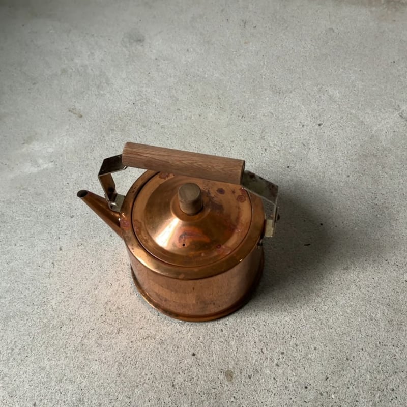 GLINTCOPPER グリントカッパー ヴィンテージ純銅ケトル 2.0L 木製無垢