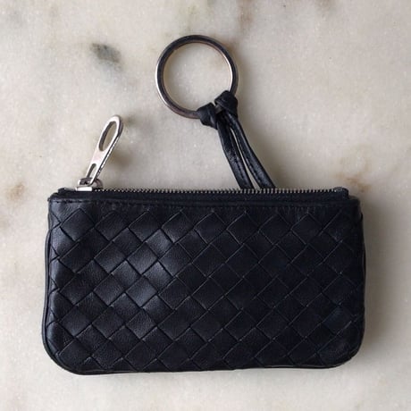 BOTTEGA VENETA  ボッテガ ヴェネタ  イントレチャート コインケース ブラック 中古美品