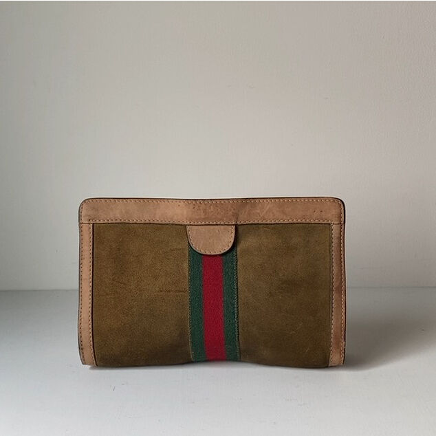GUCCI オールドグッチ ポーチ シェリーライン スエード GUCCI オールドグッチ ポーチ シェリーライン スエード