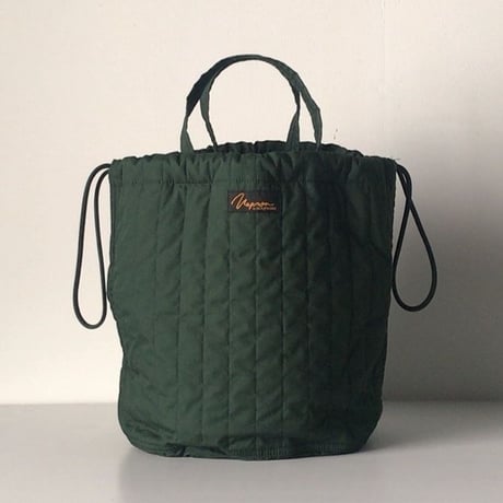NAPRON ナプロン  QUILTING PATIENTS BAG キルティングペーシェンツバッグ  グリーン   新品同様  中古極美品. 日本製