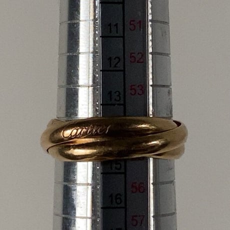 Cartier カルティエ トリニティリング ピンクゴールド単色 約5.8g #55 AU750 K18 PG 付属品フル装備