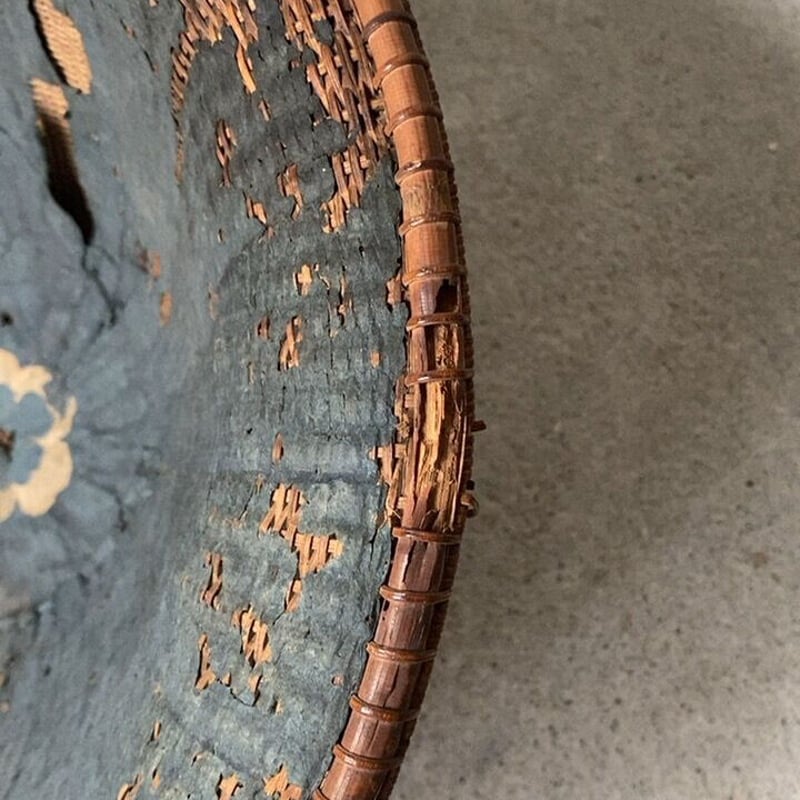 江戸期ー明治期 籐編陣笠 編み笠 網代笠 旅笠 籐笠 騎射笠 端反笠 日除