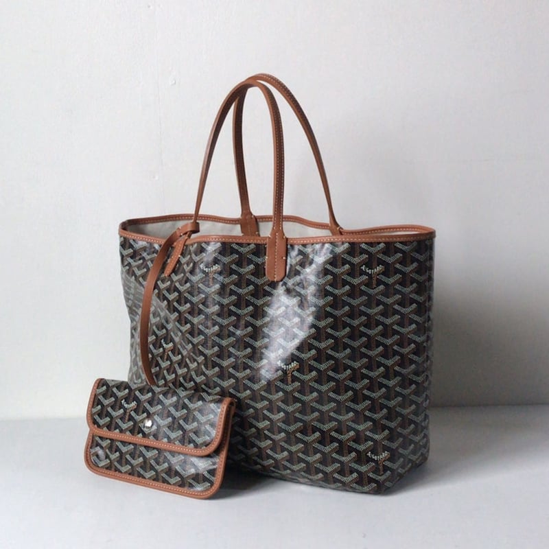 GOYARD ゴヤール サンルイPM ポーチ付トートバッグ ノワール(ブラック ...