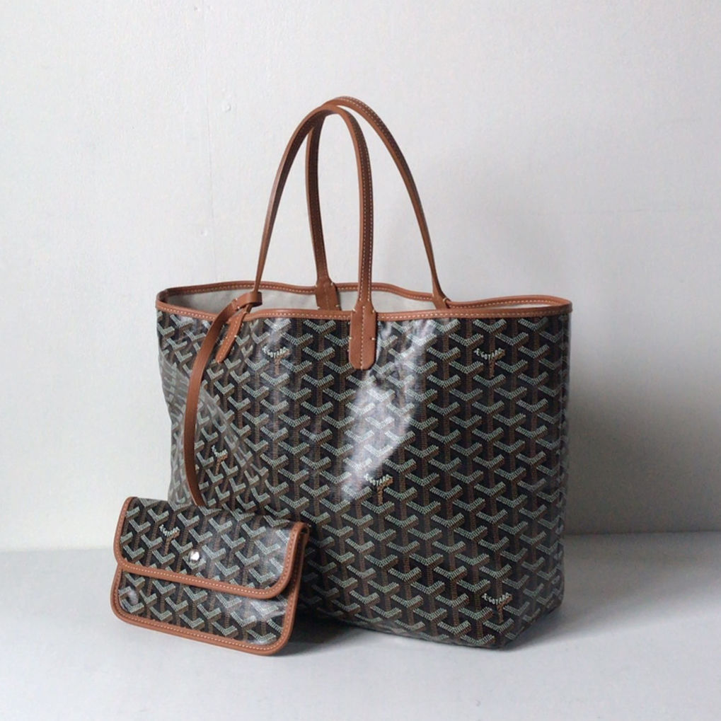 GOYARD ゴヤール サンルイPM ポーチ付トートバッグ ノワール(ブラック)×ナチュラル 2020年1月 購入品