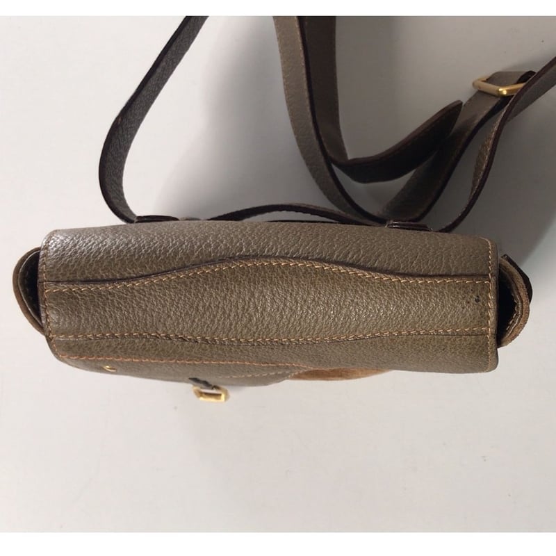 グッチ　オールドグッチ　レザー　スエード　ハンドバック GUCCI】グッチ オールドグッチ ショルダーバッグ シェリーライン