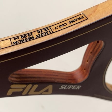 FILA フィラ boron composite 木製テニスラケット 未使用品  ガット未処理  デッドストック  ヴィンテージラケット