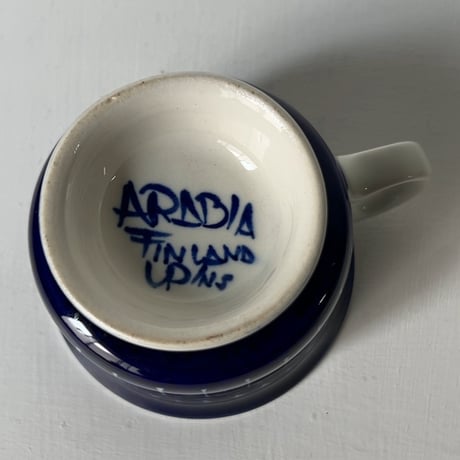 ARABIA アラビア (オールドアラビア) Valencia バレンシア コーヒーカップ＆ソーサー ハンドペイント 北欧ヴィンテージ 廃盤品　商品No.2