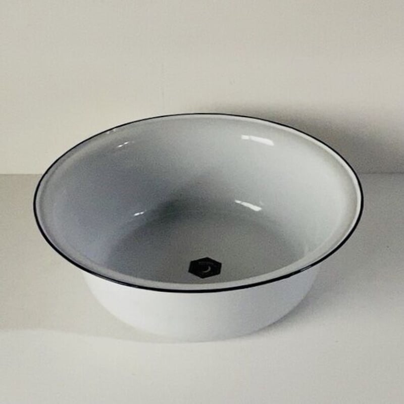 KIYOSU enameled ware キヨス ホーロー 洗面桶 36cm 大きめの