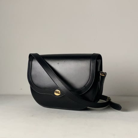 Christian Dior クリスチャン ディオール　ヴィンテージディオール レザーショルダーバッグ CDエンブレム ゴールド金具 保存袋 箱付き