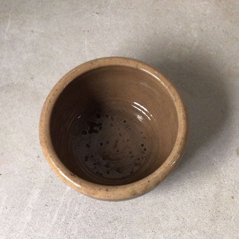 古いこね鉢 小さめメダカ鉢 睡蓮鉢 幅約27cm アンティークポット
