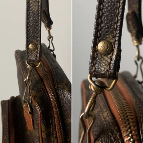 LOUIS VUITTON  ルイヴィトン ミニアマゾン  旧アマゾン  モノグラム  エクレールファスナー レザー摘み付  1970年代  ヴィンテージヴィトン オールドヴィトン 中古美品