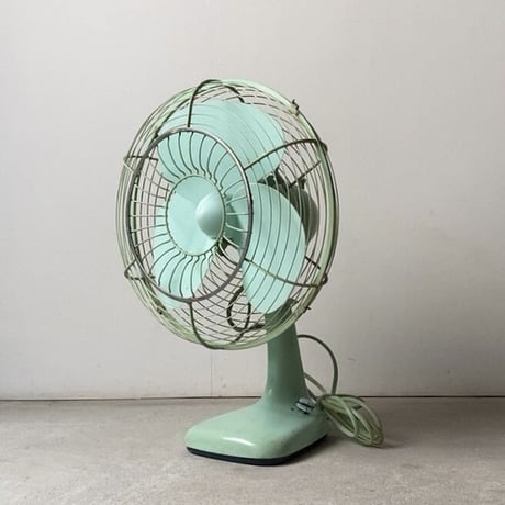 Mitsubishi Electric Mfg.Co.japan 三菱扇風機  AC ELECTRIC FAN   1950〜60年代のオールド三菱  ヴィンテージ家電 ミントグリーン 実用品