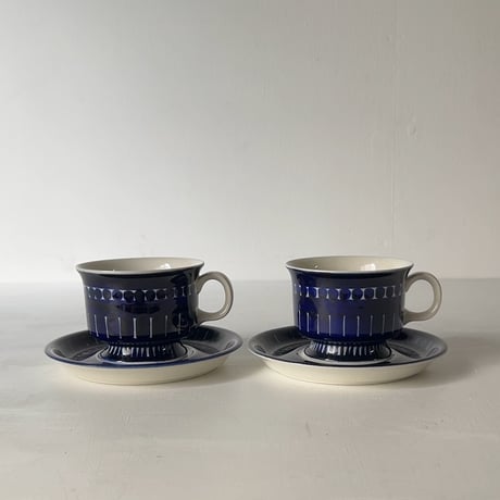 ARABIA アラビア (オールドアラビア) Valencia バレンシア コーヒーカップ＆ソーサー ハンドペイント 北欧ヴィンテージ 廃盤品　商品No.2