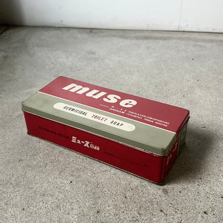 1960s Vintage ミツワ石鹸 ミューズ（muse）ブリキ缶 / 1打入サイズ 良品