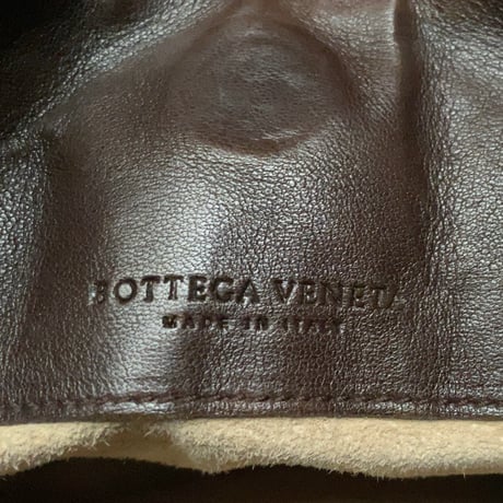 BOTTEGA VENETA ボッテガヴェネタ イントレチャート ハンドバッグ ワンショルダーバッグ レザー 焦げ茶 ブラウン レディース 中古品