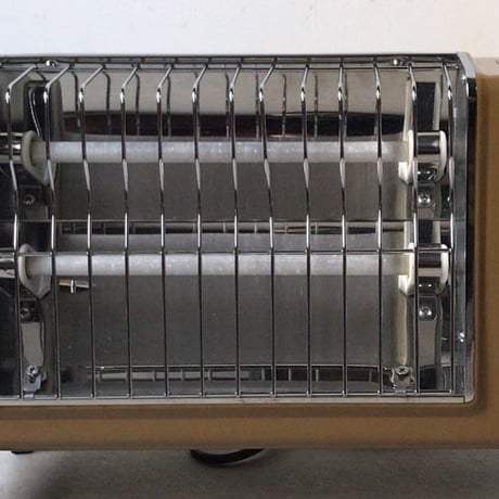 National ナショナル  クラシック 電気ストーブ WIDE600 DS-32N ヴィンテージ家電 コヨーテ・ミリタリーカーキ  ロゴもコヨーテ  中古極美品