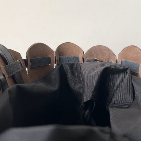 DEL CONTE  デルコンテ  90s レザートートバッグ フラワーバッグ レッド/ブラック 革鞄 made in italy 中古美品