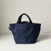 Herve Chapelier エルベシャプリエ 1027N (ナイロン舟型トートM) ネイビー/パープル  made in france 中古品