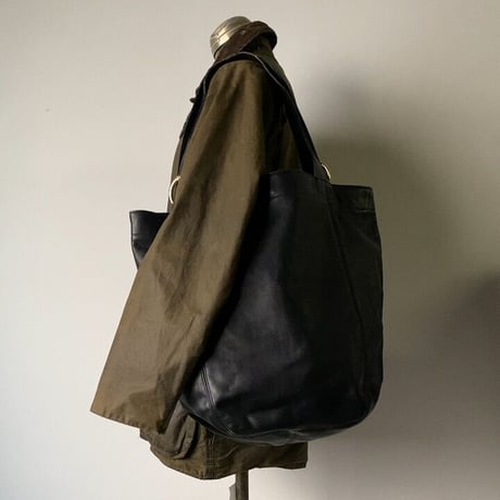 COACH オールドコーチ レザートートバッグ No.K5G-4082 グローブレザー ブラック 真鍮金具 ヴィンテージバッグ made in USA