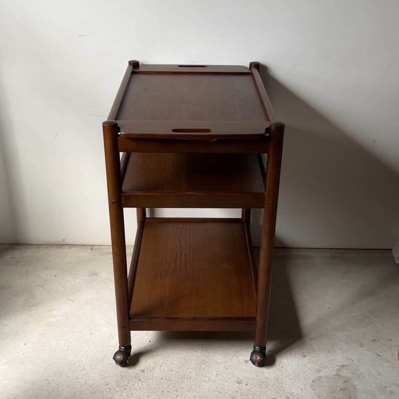 HIDA 飛騨産業 キツツキ マーク 3段キャスターワゴン キッチン