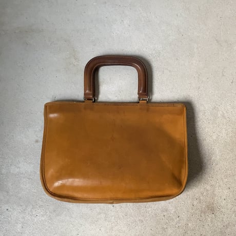 60's VINTAGE COACH   オールドコーチ  BonnieCashin/ボニーカシン  デザインの名作「がま口トート」マスタード(ダークイエロー) 希少品