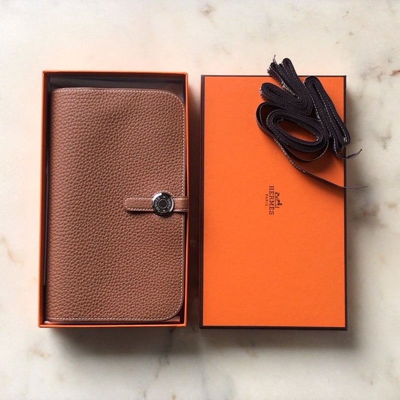 HERMES エルメス ドゴンデュオ(GM) トゴ ゴールド シルバー金具 D刻印(2...