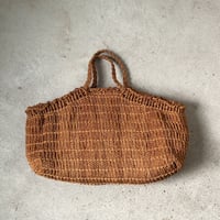 F / style エフスタイル  シナの縄のマルシェバッグ  トートバッグ かごバッグ 手編み ハンドトート 中古美品