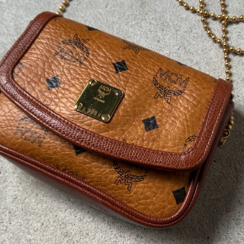 MCM オールドエムシーエム ヴィセトス柄 モノグラム コニャック ボール