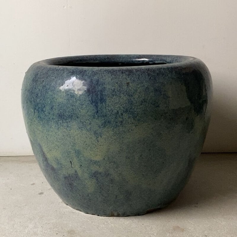 大型　海鼠釉　火鉢　メダカ　鉢　直径　約57cm 睡蓮鉢 大型 海鼠釉 火鉢 メダカ 鉢 直径 約57cm 睡蓮鉢