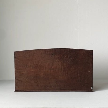 桑無垢材の引出し付本立て  1杯引出し 古鉄引手 飾り木工 明治 大正 ジャパンヴィンテージ