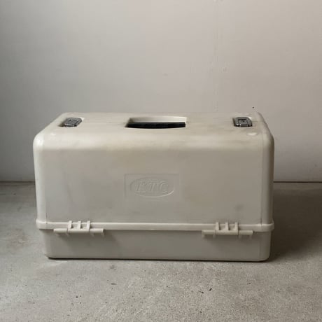 KTC  ケーティーシー  オールドツールボックス  白/黒  両開き  古い工具箱 ヴィンテージボックス  グッドカラーグッドエイジング